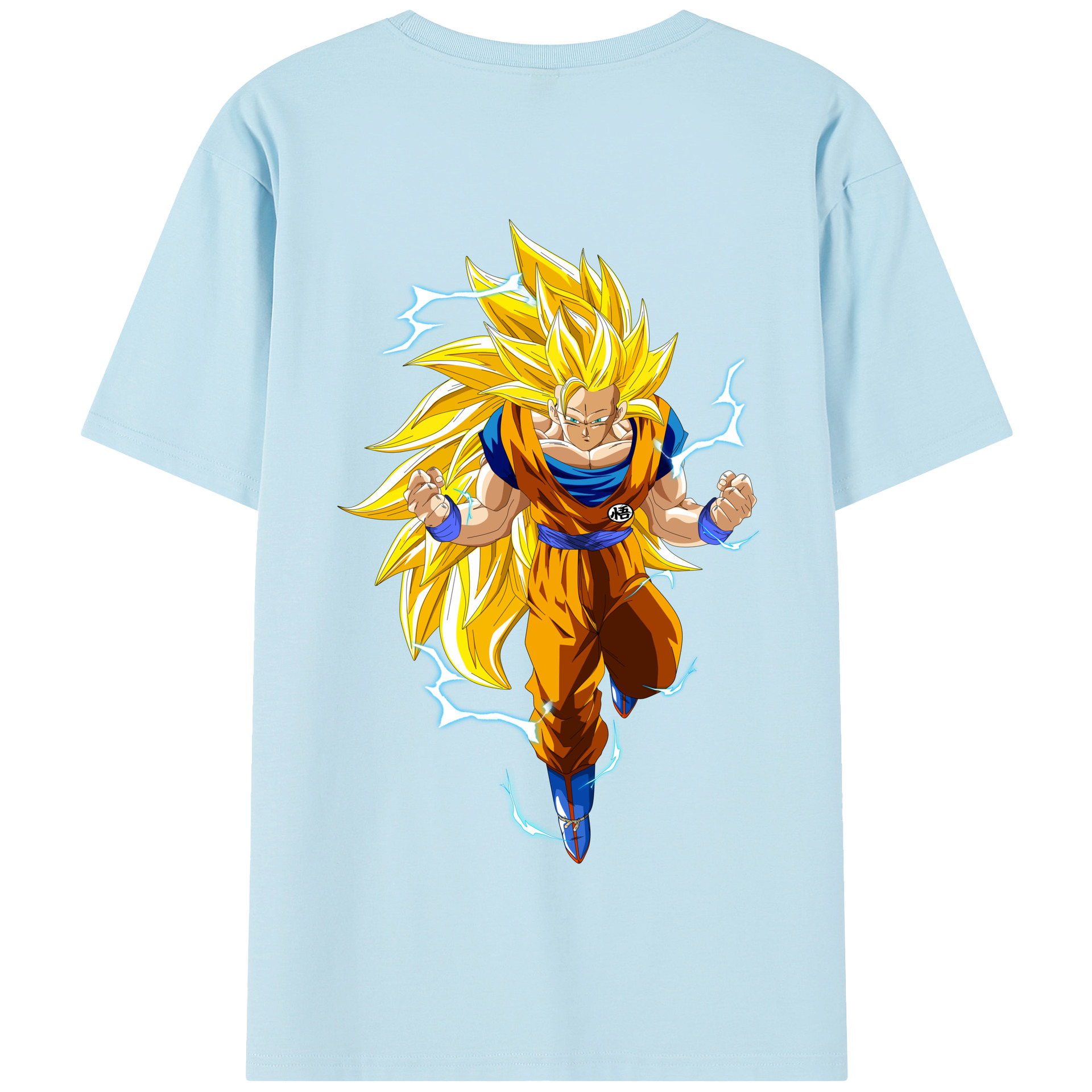 （画像用） ドラゴンボール 孫悟空（そん ごくう）Son Goku カカロット DRAGON BALL Kakarotto 綿100％半袖Tシャツ（背面プリント）